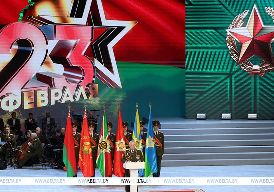 Министр выступил на торжественном собрании. Фото: belta.by