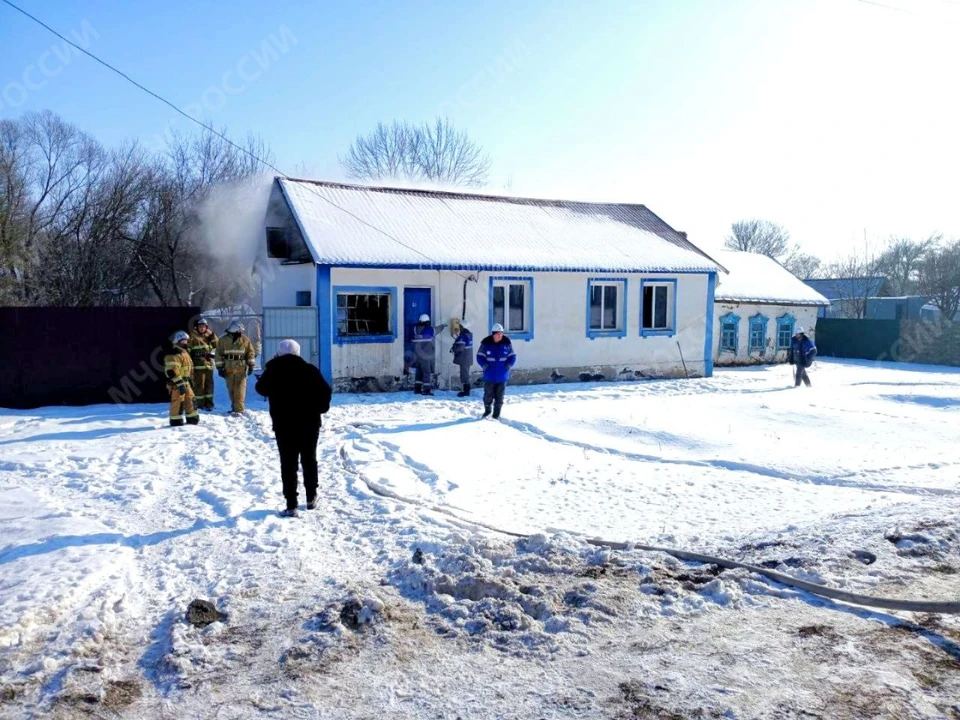 В селе Березняговка Усманского района Липецкой области произошло возгорание в жилом частном доме.