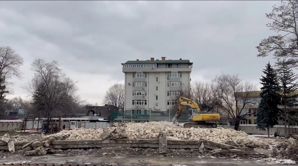 Кинотеатр "Гаудеамус" снесли окончательно. Фото:скриншот видео
