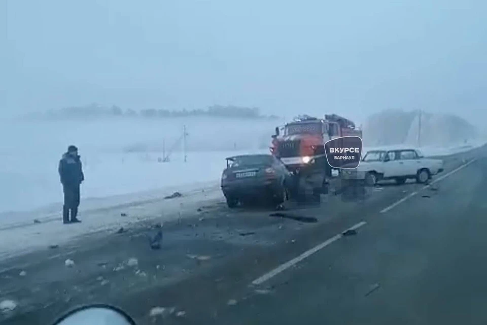 Место аварии. Скриншот видео "В курсе 22"