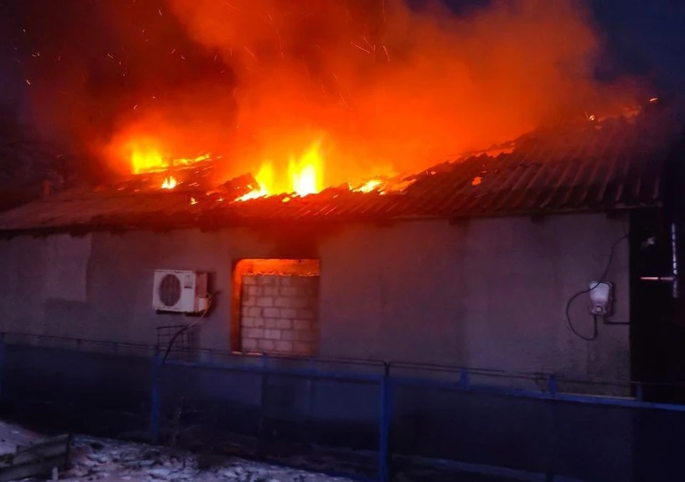 Пожар произошел в частном доме. Фото - тг-канал МЧС Запорожской области