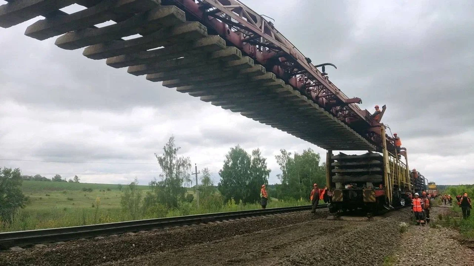 В этом году планируется отремонтировать 20,2 км пути на перегоне Тарусская – Шульгино.