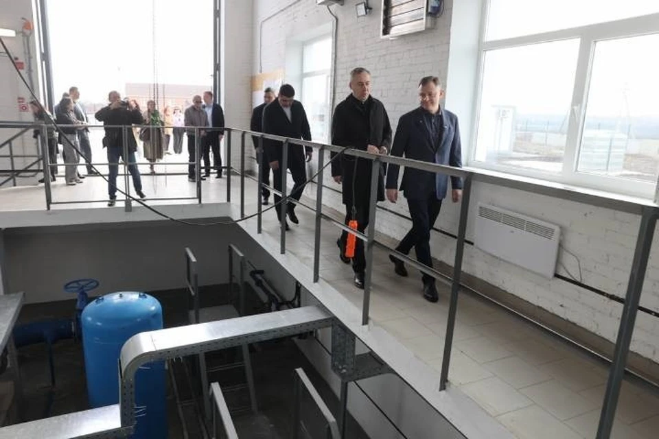 Глава Ростовской области Юрий Слюсарь побывал на новых объектах инженерной инфраструктуры. Фото: Пресс-служба губернатора Ростовской области.
