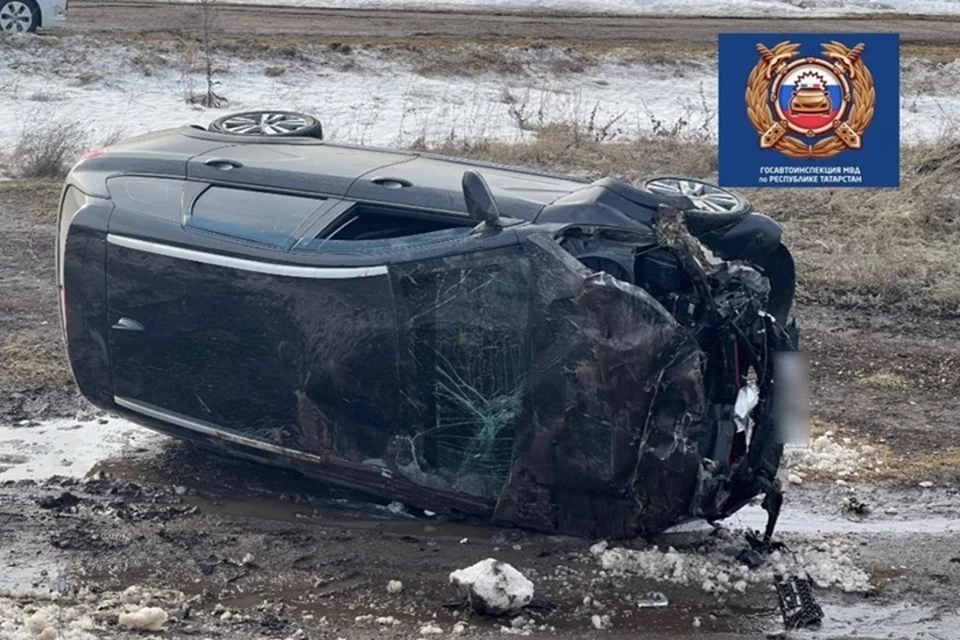 Последствия аварии. Фото: Госавтоинспекция Татарстана