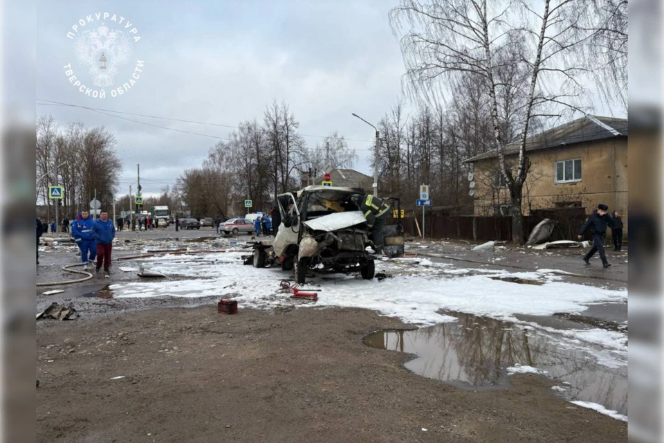 Место взрыва в Конаково. Фото: Прокуратура Тверской области.