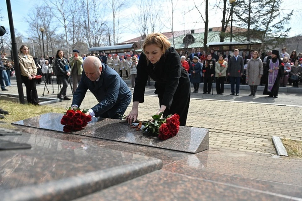 Память жертв фашистских лагерей почтили в Хабаровске Фото: Вячеслав Реутов
