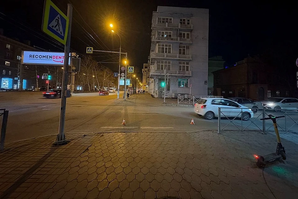 В Новосибирске парень на «Киа» сбил ребенка на электросамокате. Фото: Госавтоинспекция по Новосибирской области