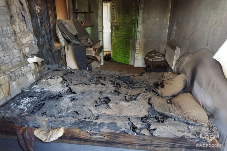 На пожаре в Бабеновке Первой погиб мужчина. Фото: ГУ МЧС России по Херсонской области