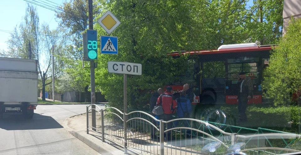 В Калуге ДТП с автобусом попало на видео
