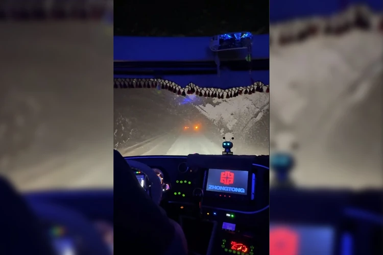 «Мы смогли накормить, напоить и отогреть детей»: в Пермском крае пожарные вытащили увязший в снегу автобус со школьниками
