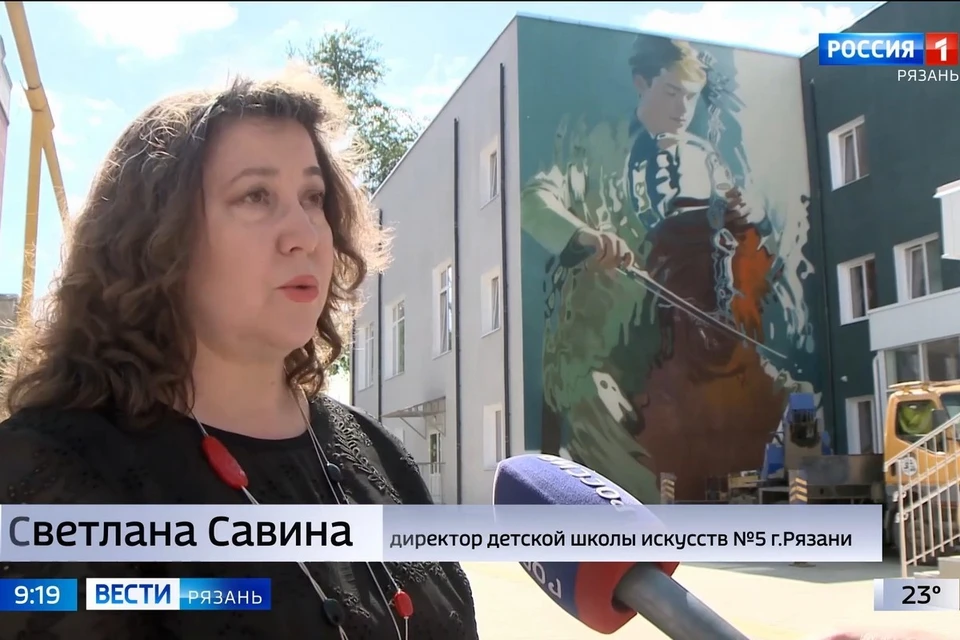 Светлана Савина в сюжете ГТРК "Ока" в мае 2024 года.