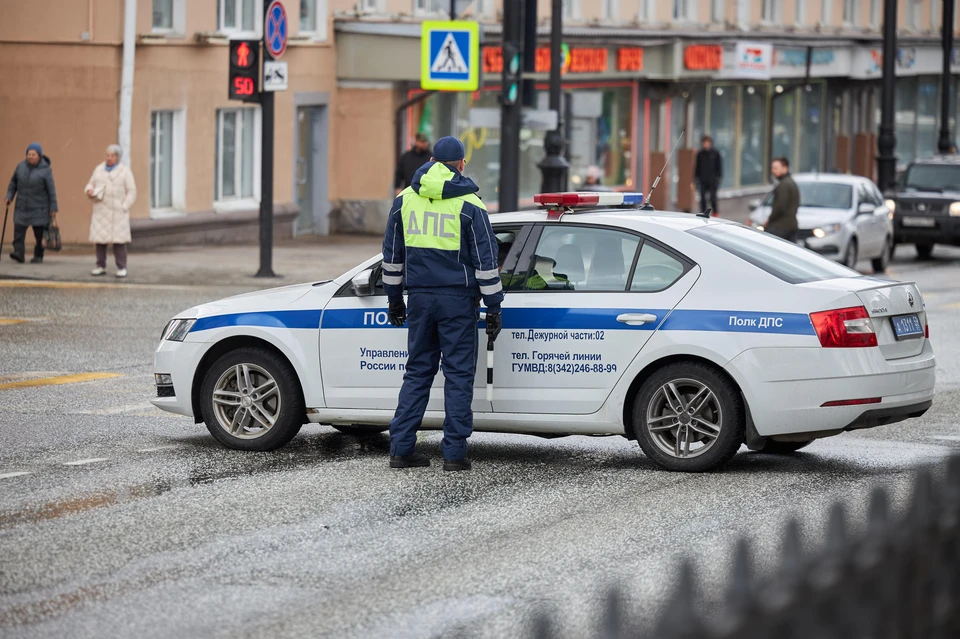 Перекрытие дорог в центре Перми в День Победы 9 мая 2025 года.