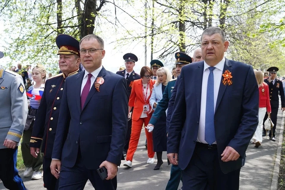 Глава Горловки принял участие в праздновании Дня Победы в Кемеровской области. Фото: ТГ/Приходько