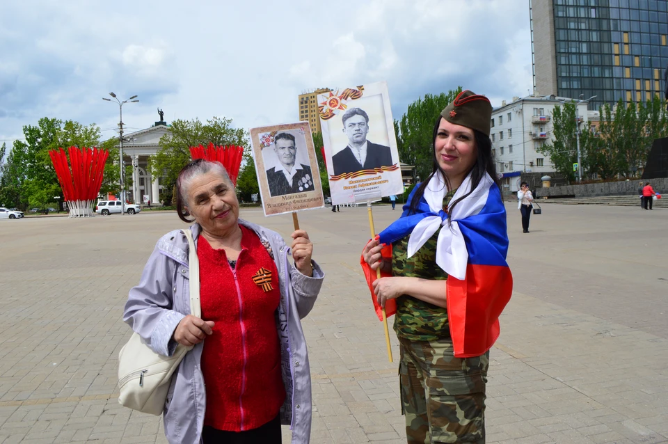 9 мая столица ДНР преобразилась необычайно