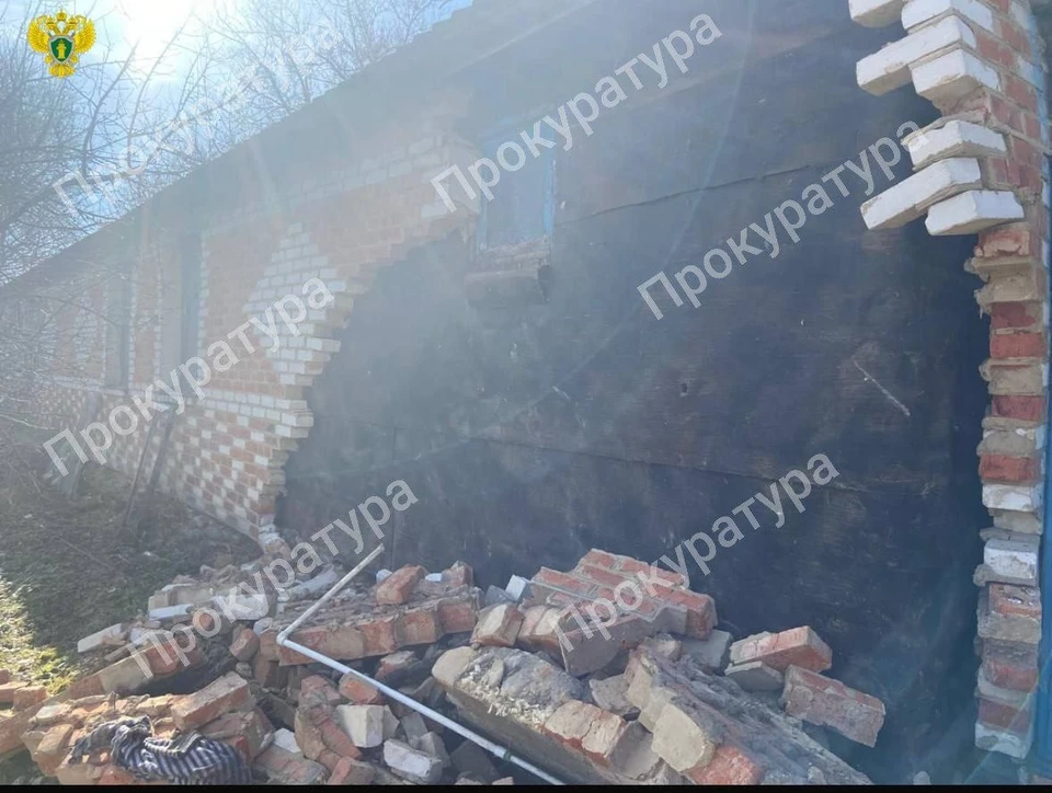 По требованию прокуратуры восстановили обрушившуюся стену дома в Плавском районе Тульской области