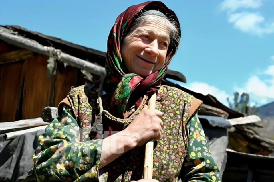 Отшельница Агафья Лыкова из Хакасии после одиночной зимовки дождалась гостей с большой земли. Фото: предоставлено "КП" иереем Игорем Мыльниковым.