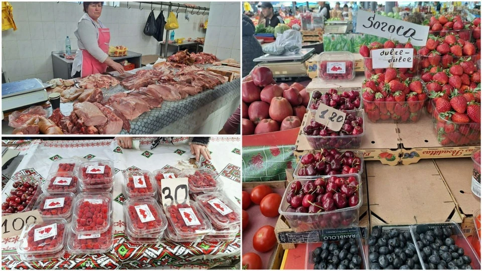 В Молдове сегодня дешевле питаться мясом, чем фруктами. Коллаж КП
