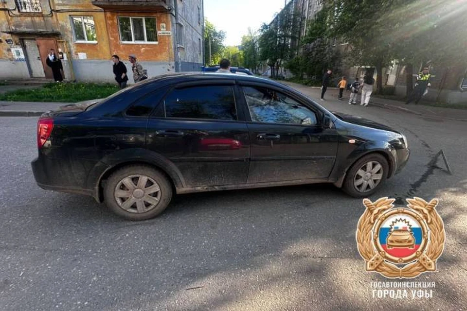 Мальчик переходил дорогу, когда произошло ДТП. Фото: Госавтоинспекция Уфы.