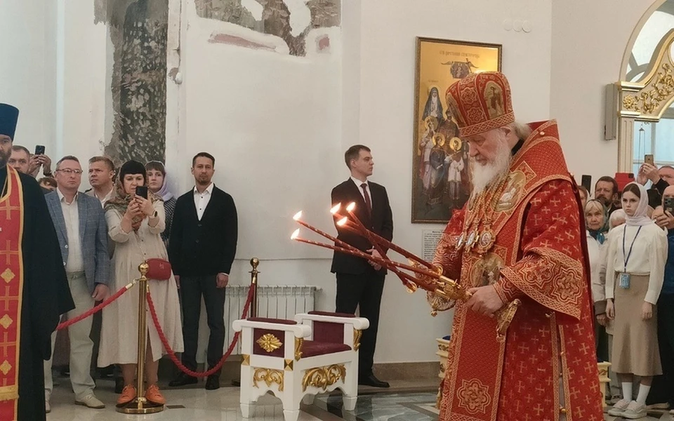 Патриарх Кирилл возглавил богослужение в Воткинске. Фото: Данил Иванов