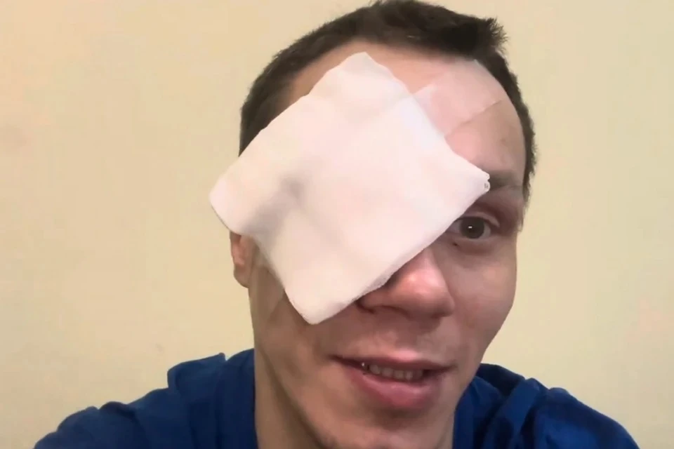 Боец поп-ММА Корней Тарасов лишился глаза. Фото: YouTube-канал Корнея Тарасова