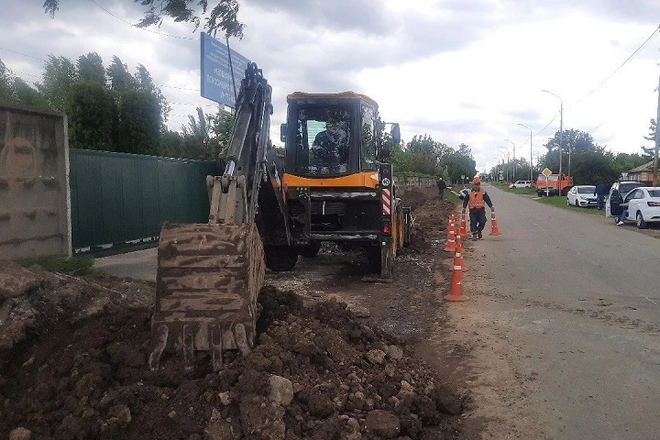 Уже выполнена часть работ по замене стального аварийного участка протяженностью 1,2 км. Фото: ГУП СК «Ставрополькрайводоканал»