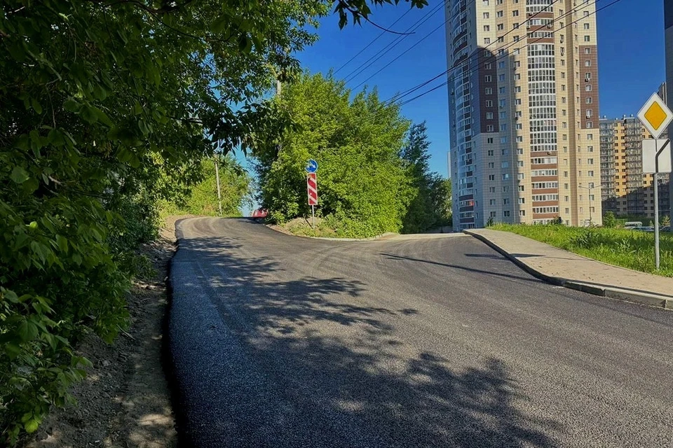 В Новосибирске завершается ремонт дороги к микрорайону Закаменский. Фото: мэрия Новосибирска