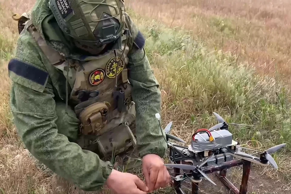 Боевая работа расчета БпЛА