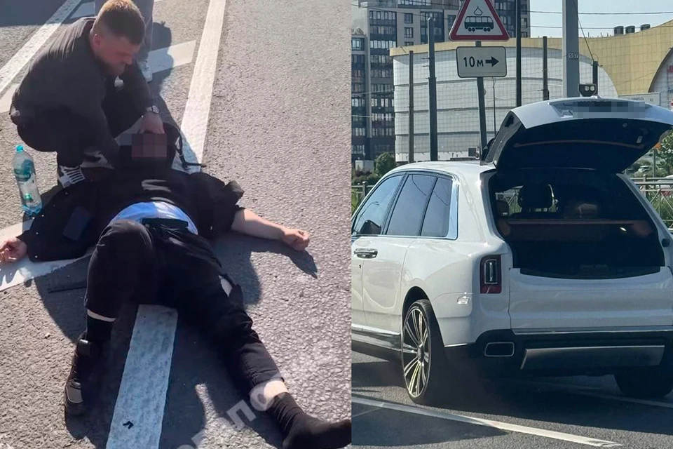 Байкера увезли в тяжелом состоянии. Фото: Мегаполис