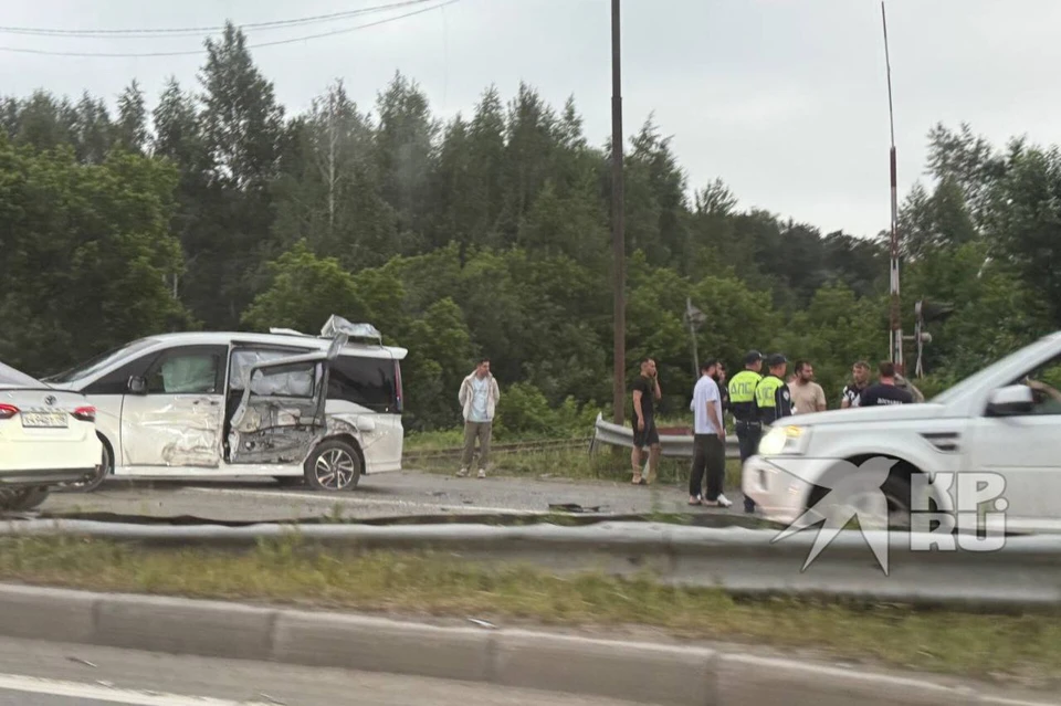 В ДТП попали несколько автомобилей