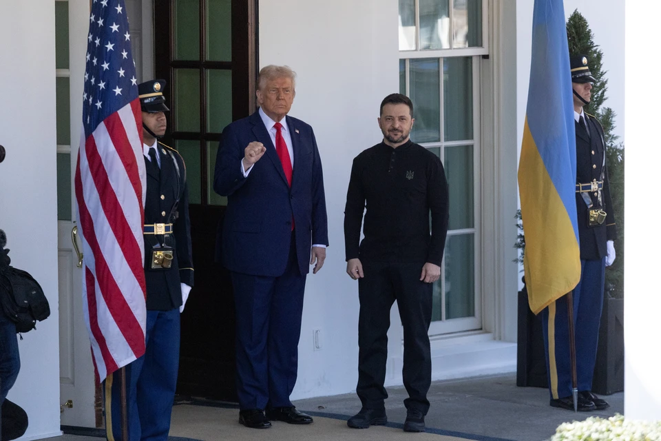 Владимир Зеленский и президент США Дональд Трамп