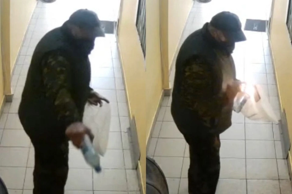 Печенкина заподозрили в поджоге квартиру. Фото: скриншот с камер видеонаблюдения