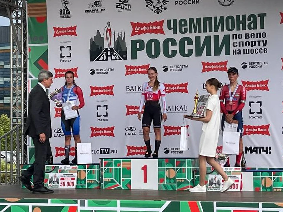 Тулячка Наталья Фролова победила на чемпионат России по велосипедному спорту на шоссе