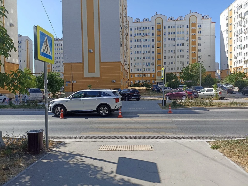 Место ДТП. Фото: УМВД Севастополя