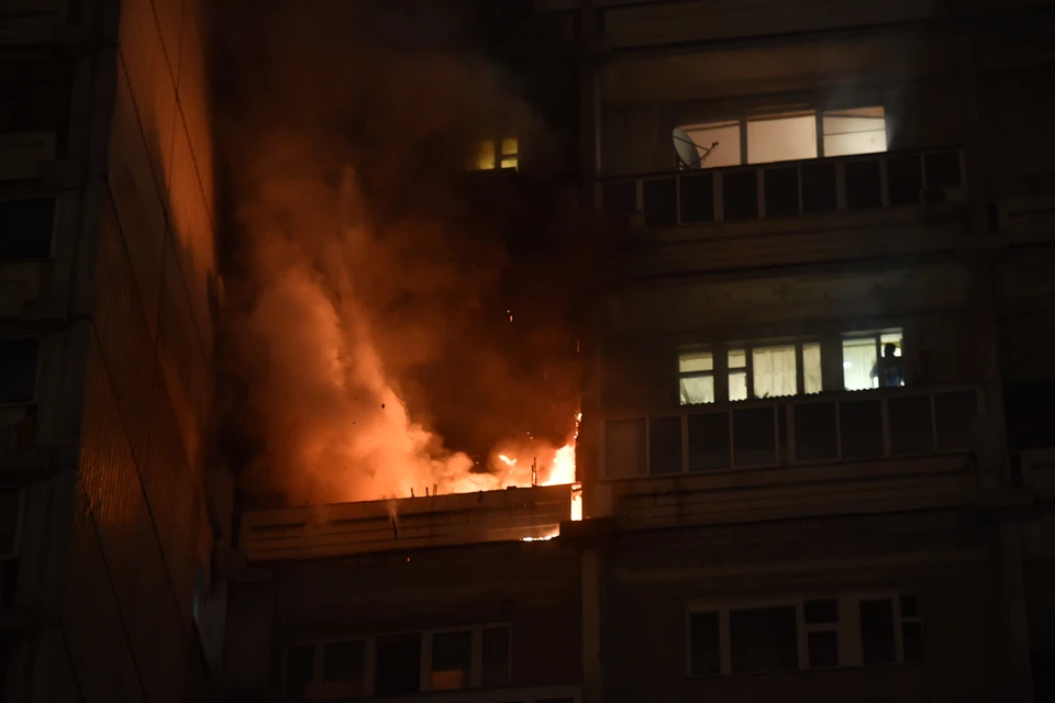 В Ростове-на-Дону произошел пожар в многоквартирном доме