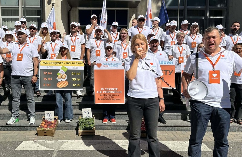 Республиканская Партия «Inima Moldovei» провела протест против грабительских цен на продукты