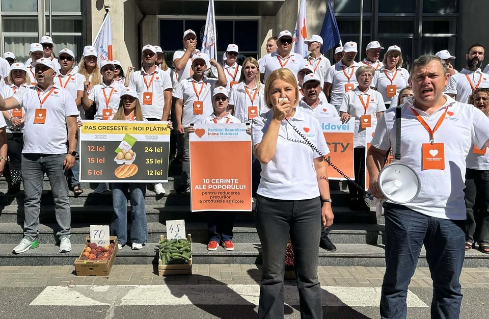 Республиканская Партия «Inima Moldovei» провела протест против грабительских цен на продукты
