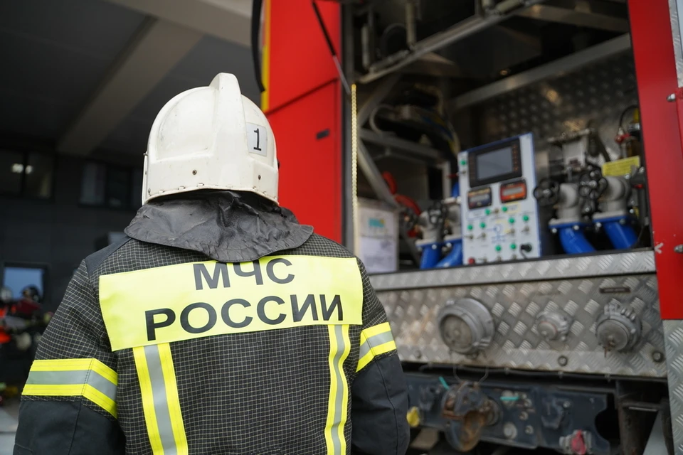 В Новосибирске сгорел автобус.