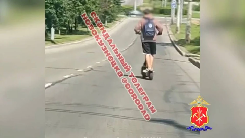 В Новокузнецке привлекли к ответственности подростка на электросамокате.