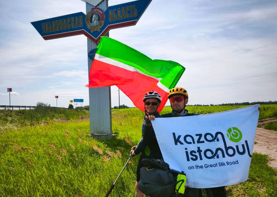 ФОТО: телеграм-канал Вело Валера | В Ульяновске гостят путешественники из Казани