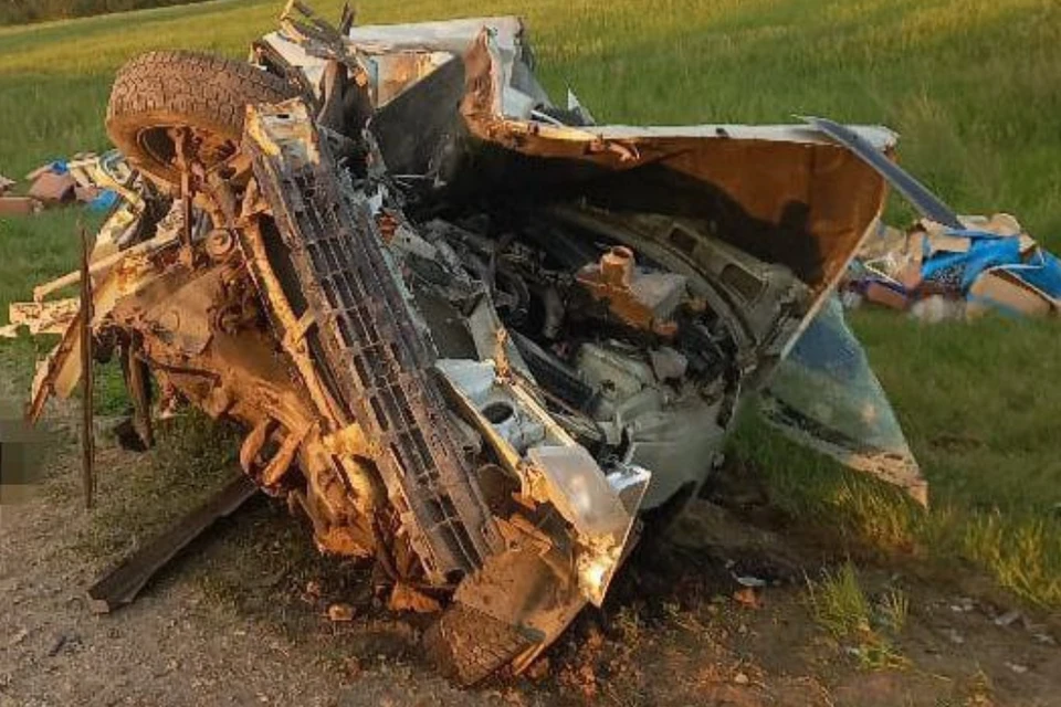 Водителя зажало у руля, но он пытался свалить вину на погибшего. Фото: ГАИ по Новосибирской области