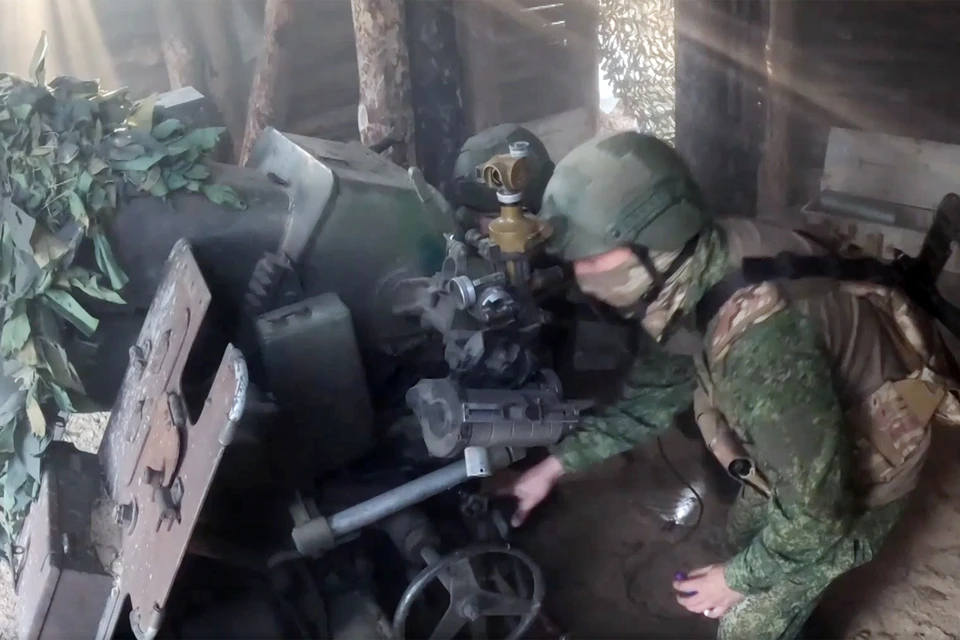 Боевая работа расчета Д-30