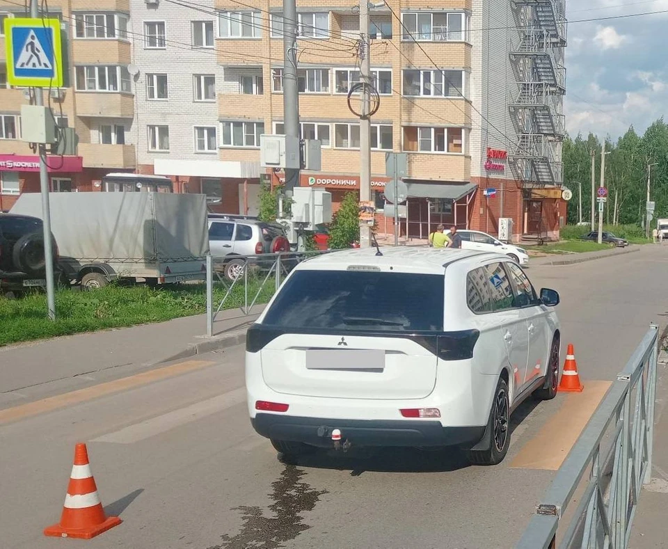 Авария произошла на улице Рудницкого. Фото: Госавтоинспекция Кировской области