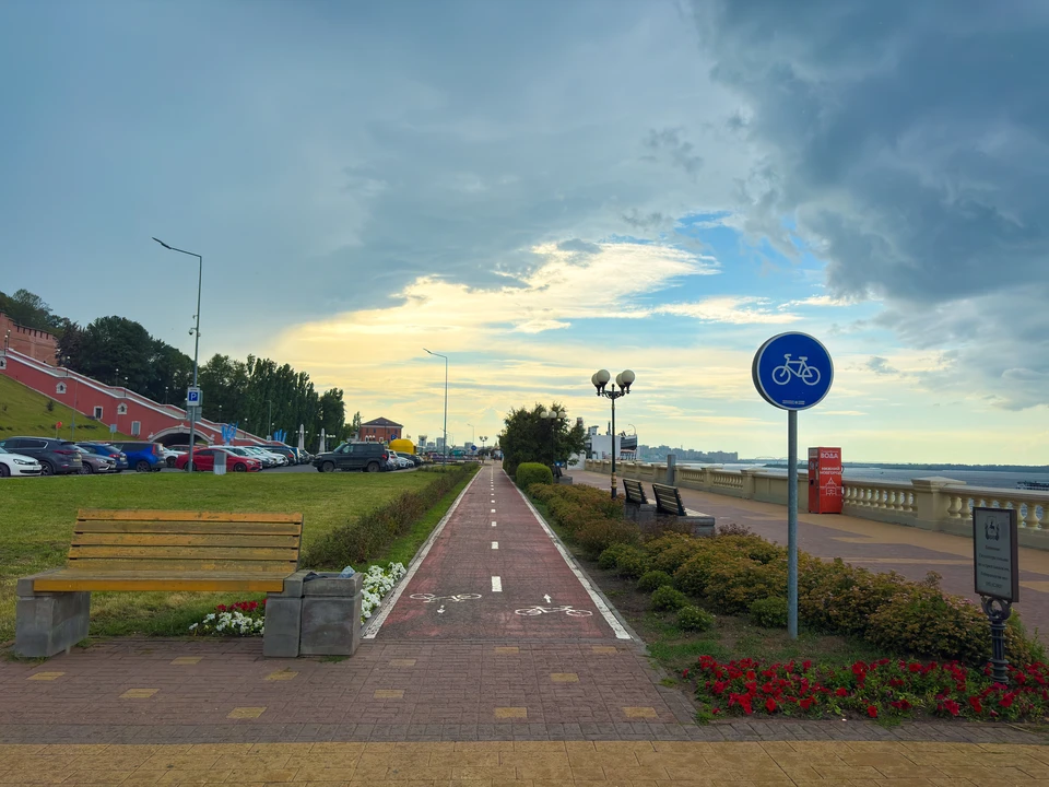 Нижневолжская набережная - одна из красивейших локаций Нижнего Новгорода. Фото: Дарья ЗОРИНА