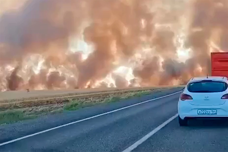 В Сети распространили ложное видео о пожаре между Ростовом-на-Дону и Шахтами