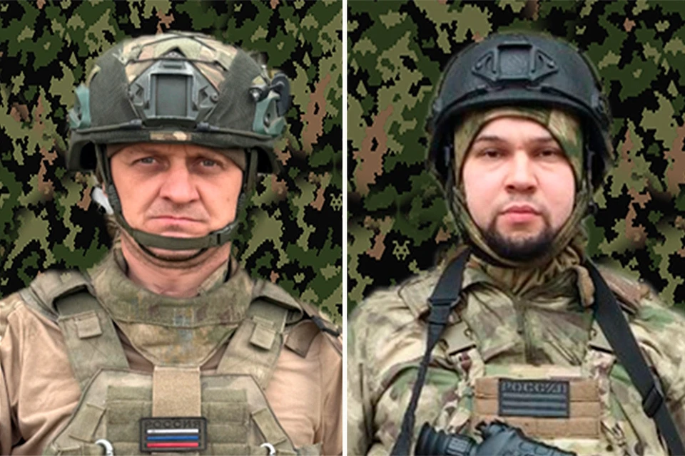 Гвардии рядовой Артур Куклин и Гвардии младший сержант Сергей Безносиков