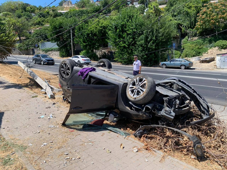 К счастью, в аварии никто не пострадал. Фото: полиция Севастополя