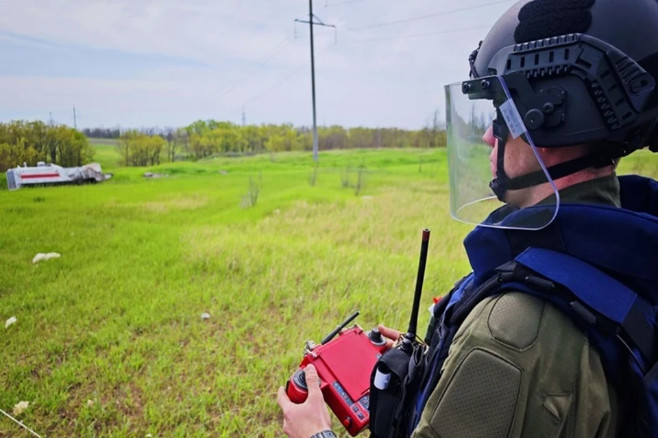 В ДНР за сутки саперы МЧС уничтожили более 110 взрывоопасных предметов. Фото: МЧС России по ДНР