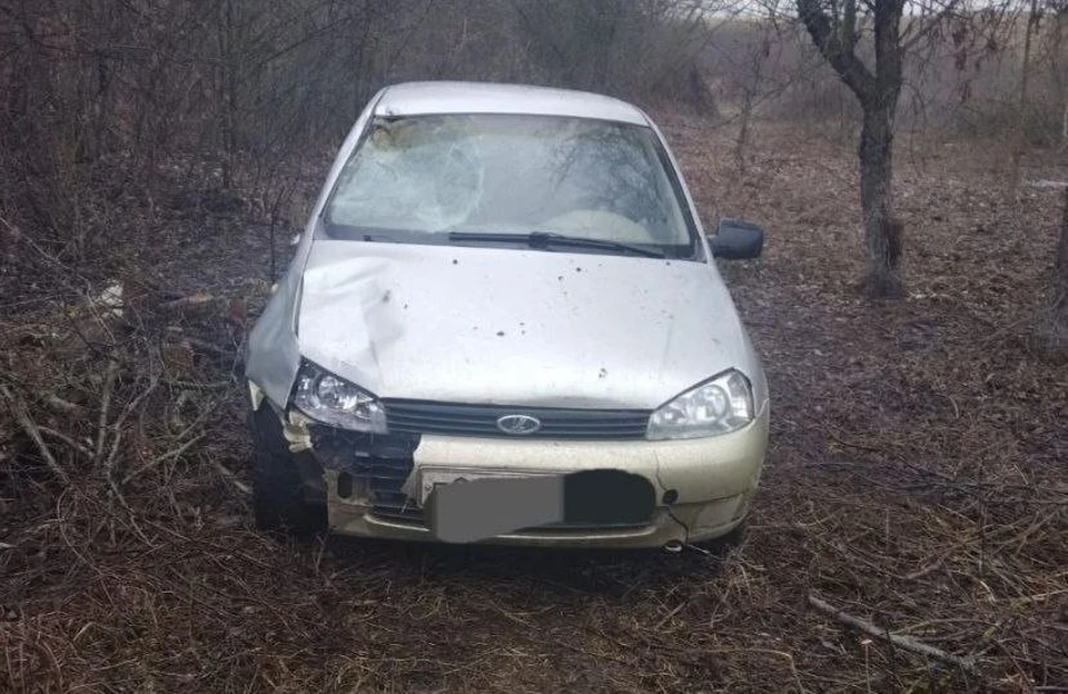 С места ДТП водитель сбежал.
