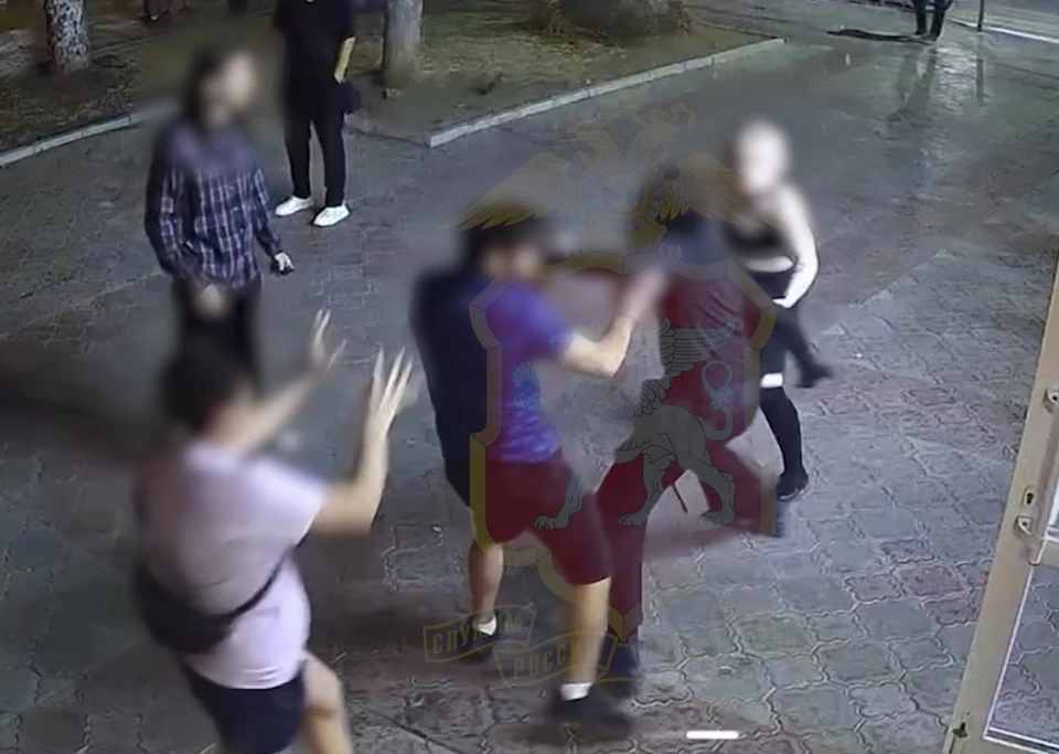Случившееся попало в объектив камеры видеонаблюдения. Фото: МВД Крыма