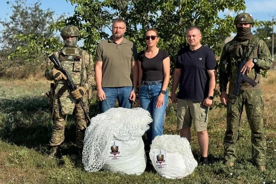 Антидроноввые сети помогут бойцам группировки "Днепр" защититься от дронов. Фото: избирательная комиссия Херсонской области